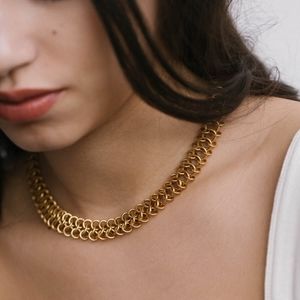 Alex and Ani Vintage Sixtysix Gold Empress Magnetic Necklace